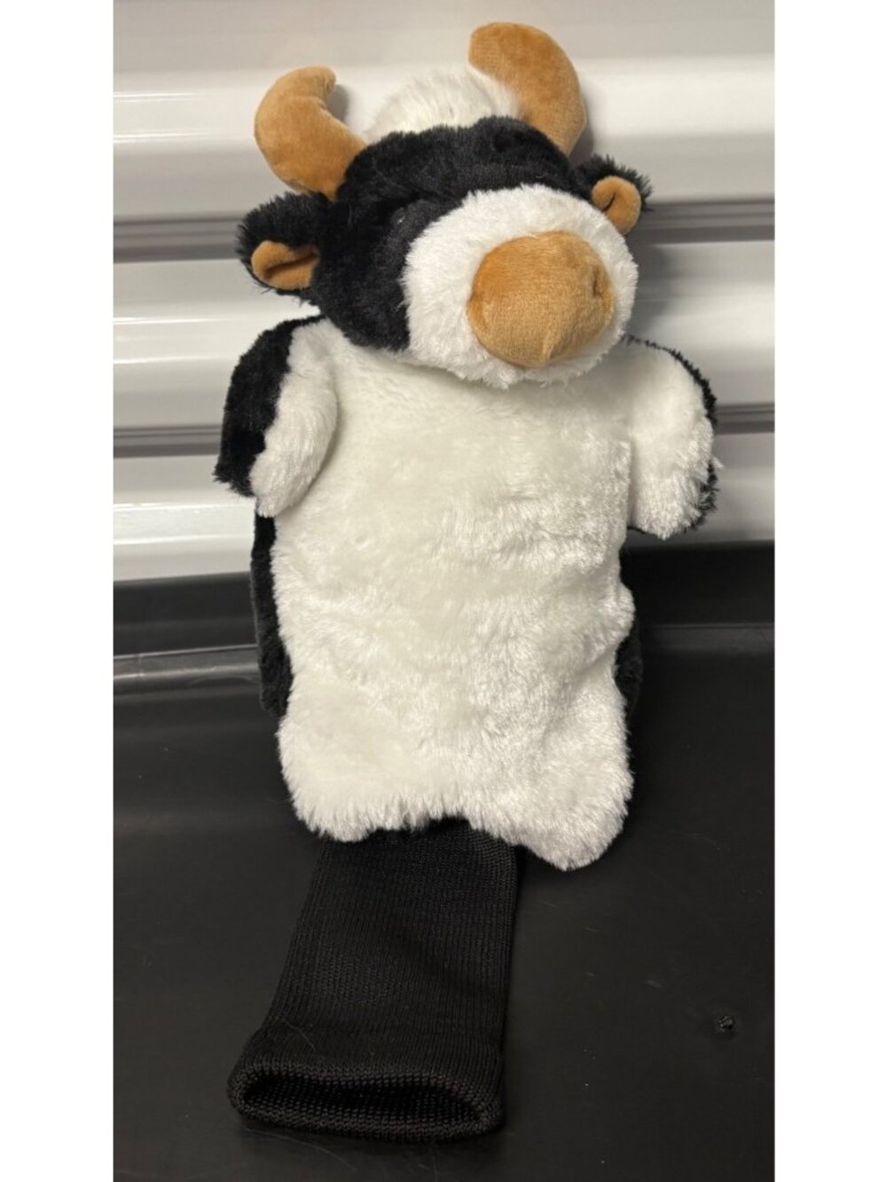 Cow Plush Animal Driver Golf Club Head Cover Plush With Knit Sock